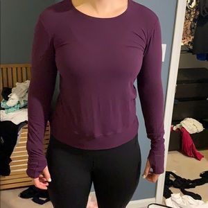 Lululemon top purple size 8 long sleeve